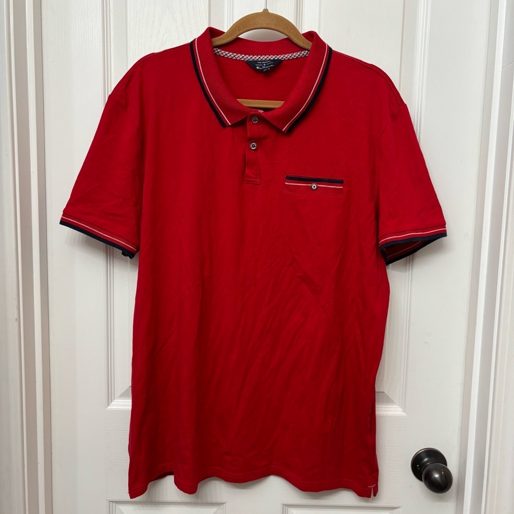 Red Tipped Polo Shirt | Ben Sherman XXL
